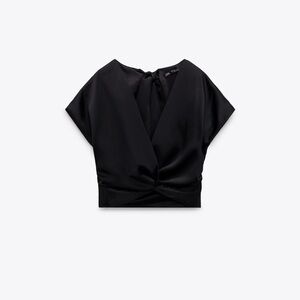 Silk crop top Zara